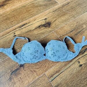 Victoria's Secret Women Bra 34B Blush Sky Blue Dream Angels Push Up Underwired